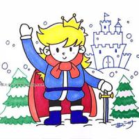 冰雪王国的王子简笔画