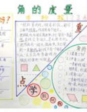 小学数学角的度量角的初步认识手抄报图片