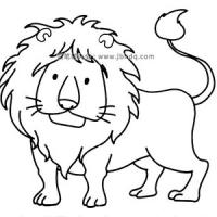 可爱的狮子简笔画图片