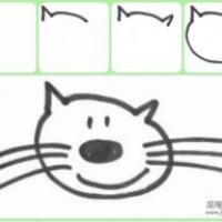 幼儿简笔画教程 小猫的画法