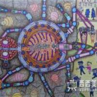 二等奖小学生获奖科幻画《未来的蜘蛛丝防弹衣》赏析