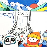 2022北京冬奥会儿童绘画教程