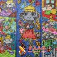 小学生一等奖科幻画《智能婴儿保姆机器人》赏析