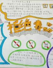 拒绝毒品手抄报图片及内容简单又漂亮