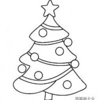 简单圣诞树简笔画的图片