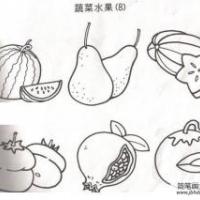 素菜水果简笔画