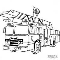 消防车图片 简单的消防车画法