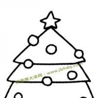 圣诞树简笔画图片超简单