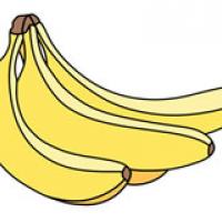 香蕉怎么画简笔画_彩色香蕉简笔画画法步骤教程