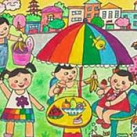 保护绿色家园儿童画获奖作品欣赏