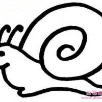 蜗牛简笔画图片