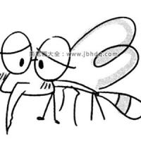 卡通蚊子简笔画