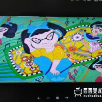 优秀小学生获奖科幻画《净化噪音屋》欣赏