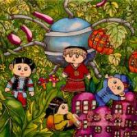 获奖二等奖科幻画《农作物助长机》
