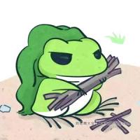 分步学画：旅行青蛙捡柴生火