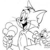动漫人物简笔画 猫和老鼠简笔画