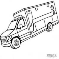 救护车图片 简单的救护车简笔画图片