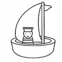 小帆船简笔画交通工具 小帆船交通工具简笔画步骤图片大全