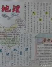 中国地理的手抄报