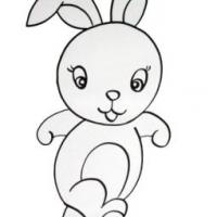 十二生肖兔子简笔画图片