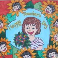 一等奖教师节儿童绘画作品欣赏