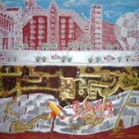关于地震的儿童科幻画《地震能量采集》
