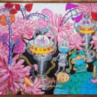 优秀获奖科幻画《再造人体器官》