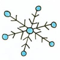 圣诞雪花简笔画画法步骤图片教程