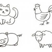 8种常见小动物简笔画图片大全