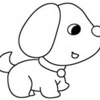 卡通小狗简笔画图片 三种可爱的小狗简单画法