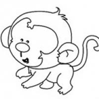 5种简单好画的猴子简笔画图片大全