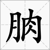 汉字朒的拼音怎么读解释及意思